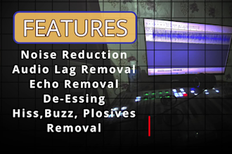 do audio editing, clean up and fix sound in audio or video