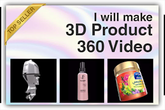 model your product into a 360 rotating 3d product video fast