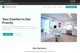 build a custom website for your dental clinic