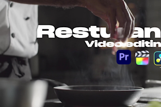 edit professional food and restaurant promo videos