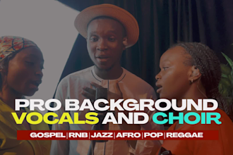 record pro choir, background vocal in any genre