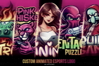 create epic esports mascot logo and gaming intro for youtube twitch