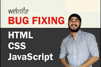 fix any html,css, javascript errors,bugs or issues