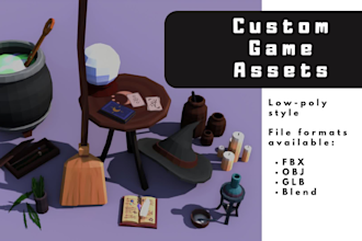 create custom game objects or props for your game