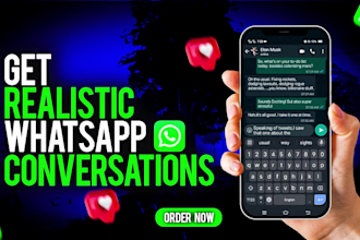create realistic whatsapp conversations