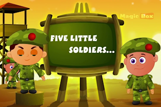 create 2d animation for kids, kids song, kids learning video, 2d cartoon video