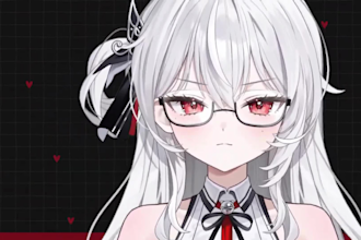 craft live2d vtuber model, 2d rigging, 2d vtuber design, anime, feacrig