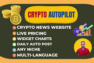 create automated crypto news website cryptocurrency