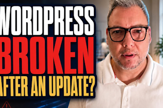 fix your wordpress site broken after an update