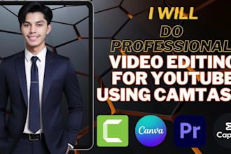 do professional video editing for youtube using camtasia
