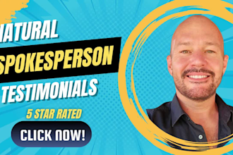 do realistic british spokesperson or testimonial videos