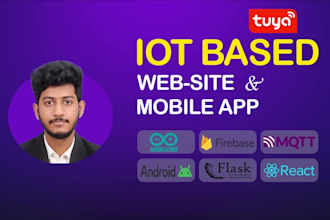 develop custom iot, tuya integrated website, android, ios mobileapp