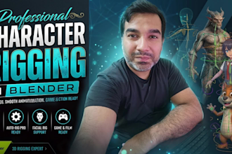 rig your 3d character in blender with ik fk and auto rig pro
