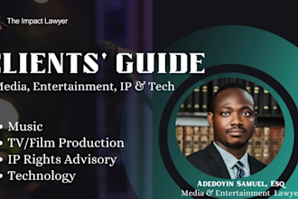 be your entertainment lawyer, draft contracts and advise you