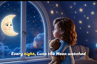 create ai animated children bedtime story videos with narration