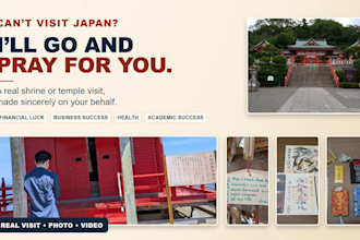 offer a japanese shrine or temple prayer for your wishes