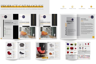 design lookbook, catalog, booklet, portfolio,brochure