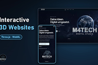 build interactive 3d websites and landing pages with threejs and webgl