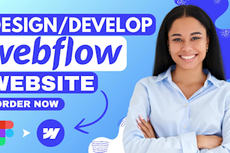 design and develop responsive webflow ecommerce or business website