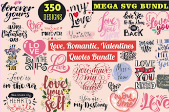 give you 350 romantic, valentine, love quotes for tshirt and others