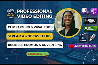 youtube video cutter edit clip twitch podcast stream reels video clipper editing