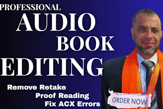 edit and master your audiobook for acx audible standards