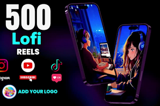 create viral 500 lofi shorts animation for youtube shorts, reels, tiktok