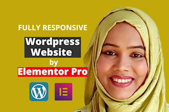 be expert in modern professional wordpress website in elementor pro page builder