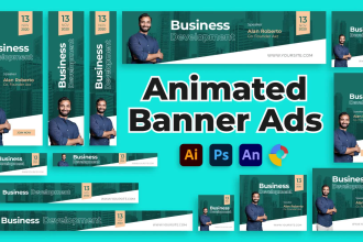 create HTML5 animated banner ads, google display ads, web banners, facebook ads