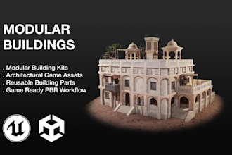 create modular buildings and architectural game assets