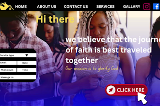 create church website, ministry, nonprofit and wordpress websites