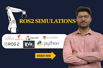 do robotic simulations using ros , drones, manipulator, ugvs