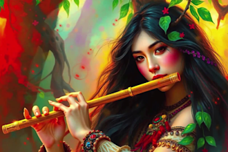 create meditation videos with soothing flute music