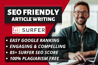 write a surfer SEO friendly article for your blog or website