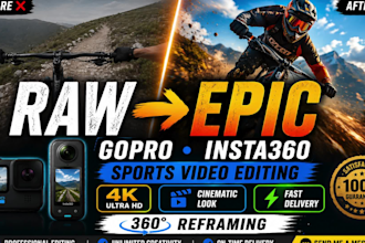 reframe and edit your insta360 video, gopro sports highlight videos