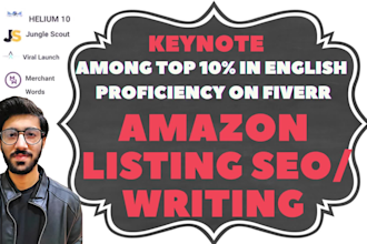 do amazon listing writing and amazon listing SEO optimization to increase sales