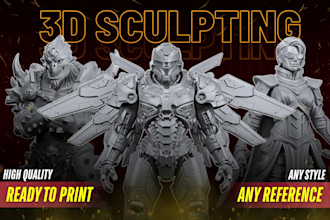 sculpt 3d printable action figures, miniatures and collectibles