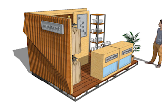 do a flexible retail pop up design or retail kiosk design