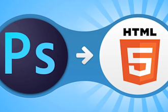 convert  psd to html5