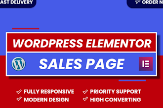 build a stunning wordpress sales landing page elementor in 8 hours