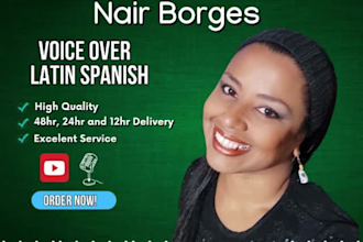 record female voice over spanish for project