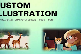 bring your vision to life with colorful custom illustrations