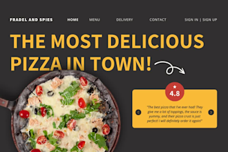 design restaurants menu online food delivery website hotel cafe coffee shop