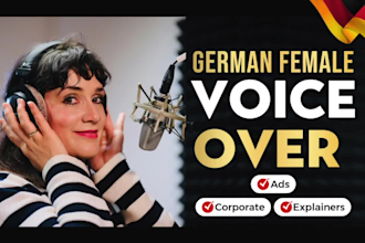 record warm german female voiceover