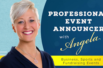 do an announcer voiceover for your event