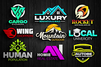 do modern minimalist memorable 3d business logo design