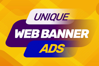 design unique web banner and ad