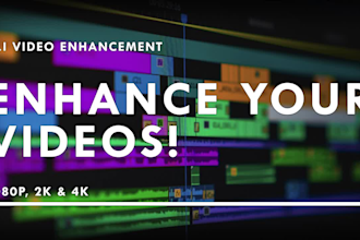 professionally enhance, clean and upscale your old videos