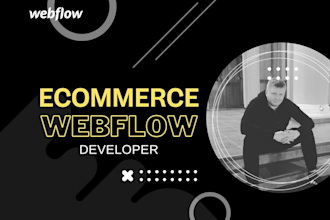 create a fully responsive ecommerce website on webflow, convert figma designs, a