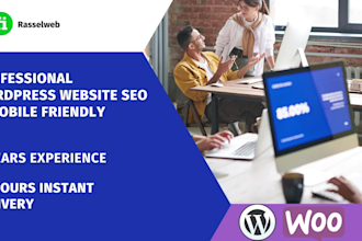 build wordpress website seo and mobile friendly in 15 hours